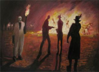 Fire Starter. 2008, Oil paniting on canvas, 40cm x 30cm, SOLD
